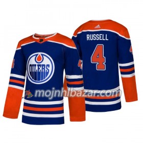 Dresovi Edmonton Oilers Kris Russell 4 Adidas 2018-2019 Alternate Authentic - Muške